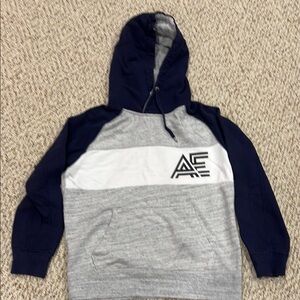 American Eagle Outfitters Blue and Gray Sweater